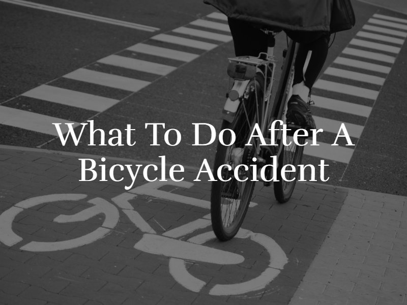 What To Do If You're Involved In A Bicycle Accident | Hill Law Firm