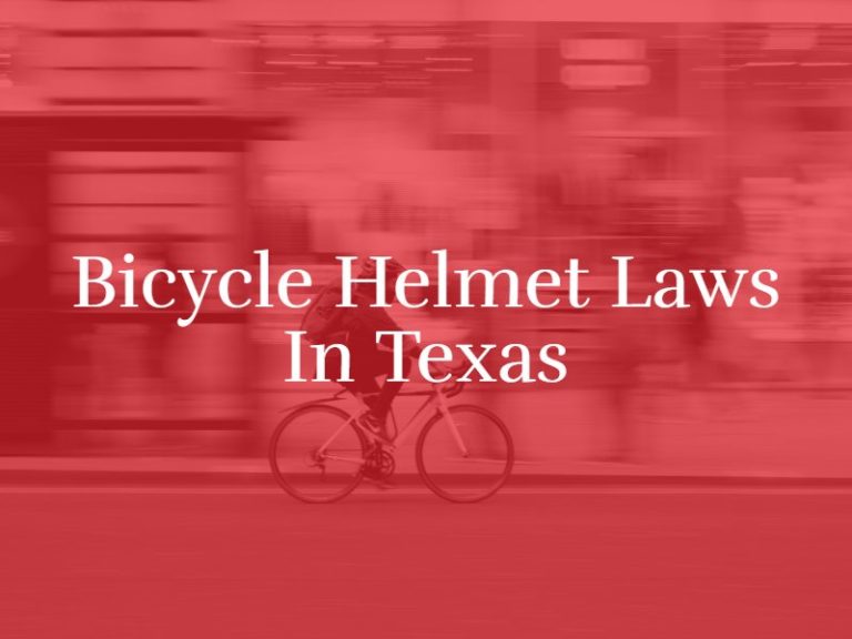 Does Texas Have a Bicycle Helmet Law? | Hill Law Firm